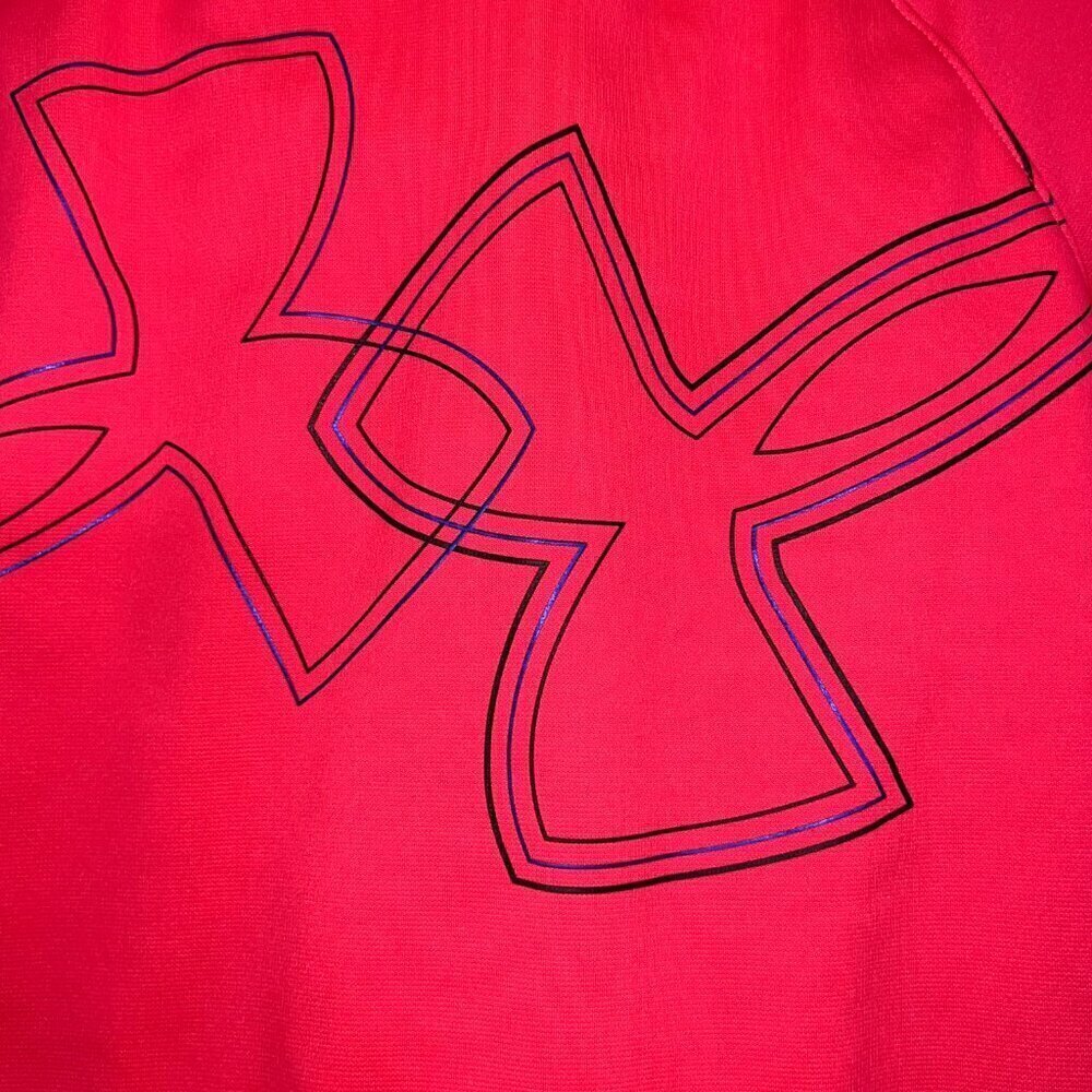 Under Armour Girl's Loose Cold Gear Pink & Purple Hoodie Size L - Picture 2 of 4